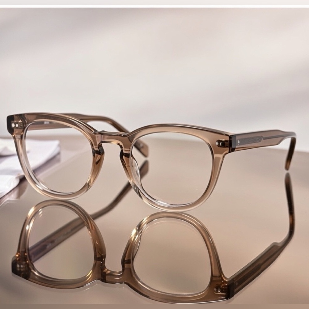 Warby Parker Ainsley Eyeglasses in Chai Crystal | Two-Tone Frames..